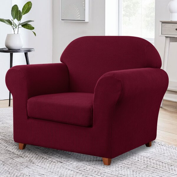 Separate Stretch Box Cushion Armchair Slipcover by Latitude Run® 