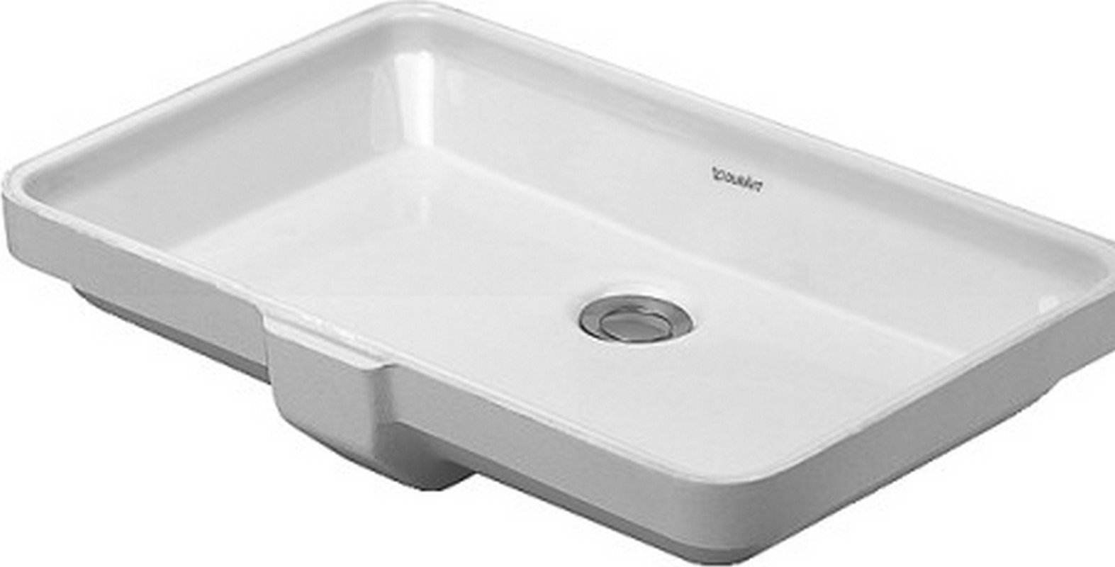 Duravit Vanity Ceramic Rectangular Undermount Bathroom Sink with Overflow Wayfair