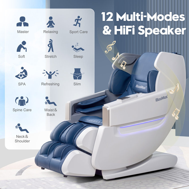 heated massage chair with 3d body scanning