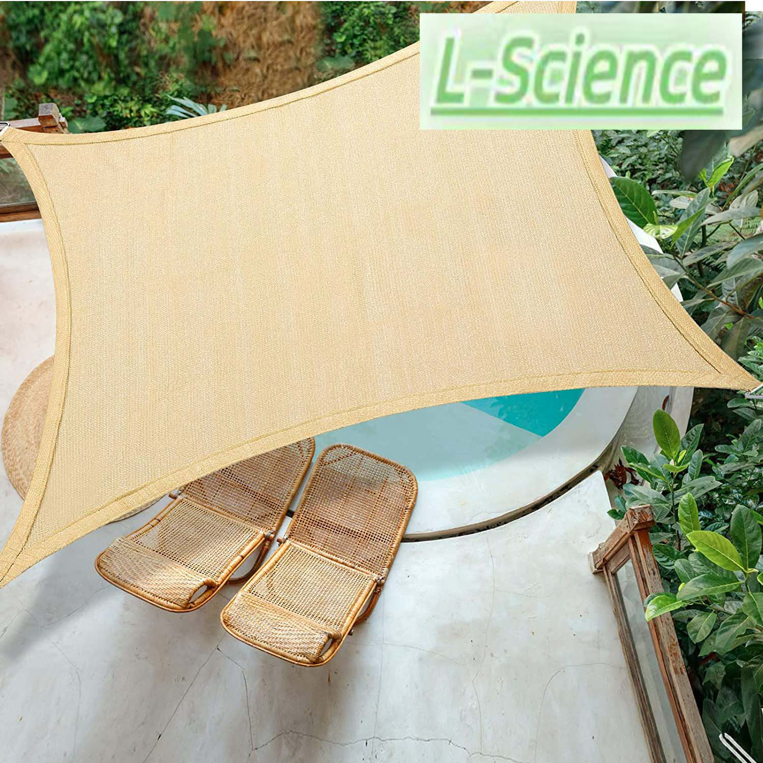 LScience 10' x 8' Rectangle Shade Sail Wayfair