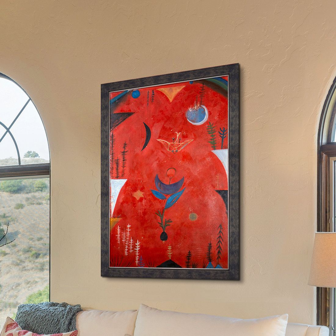 Overstock Art Flower Myth by Paul Klee Picture Frame Painting on