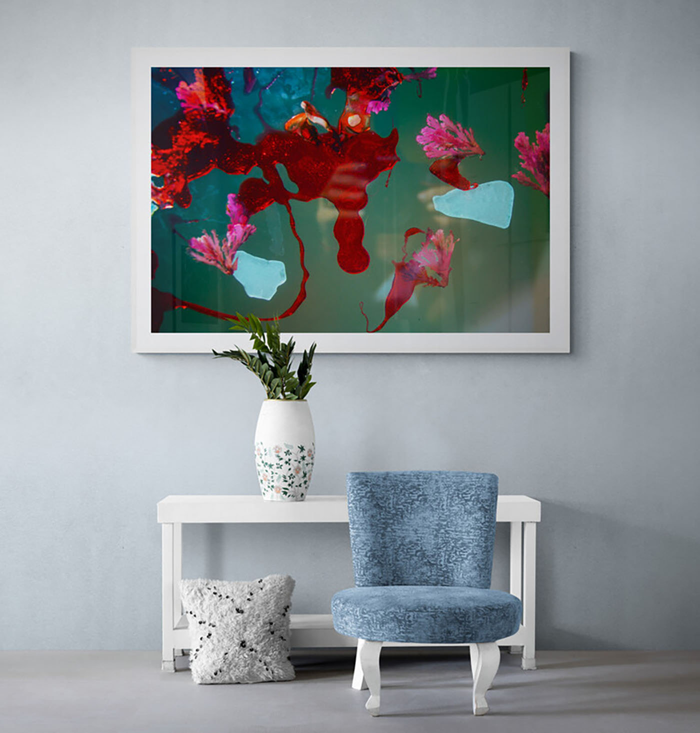 Orren Ellis Original Wall Art Capitola Beach Glass 3 Picture Frame