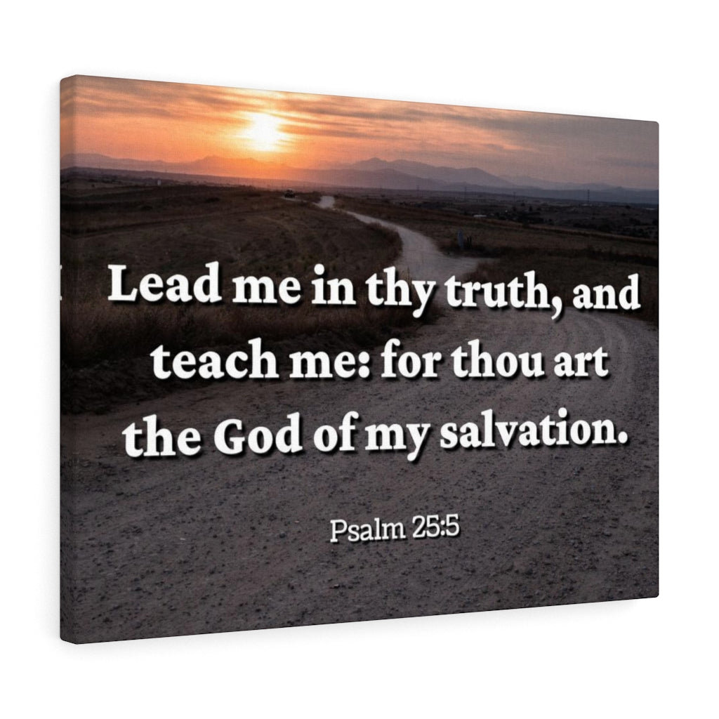 Trinx My Salvation Psalm 25 5 On Canvas Wayfair Trinx my salvation psalm 25 5 on canvas wayfair