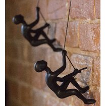 Large Climer Abseiling Man Diving Athlete Sculpture Wall Hanging Figurines Sculpture Decorative Wall Art Sculpture Modern A Wall Art for Living Room Minimalist Wall Decor Crafts