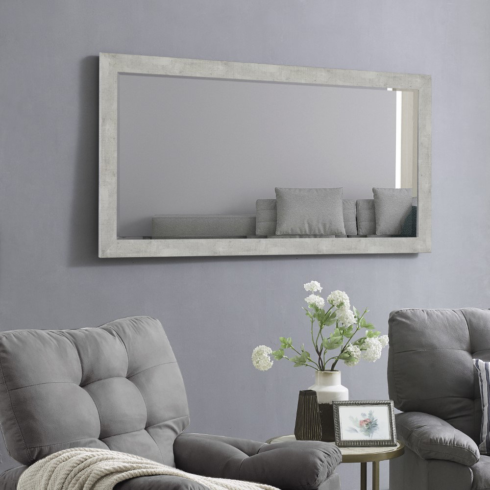 Gracie Oaks Lilly Rae Farmhouse Style Floor Mirror, Full Length Wall