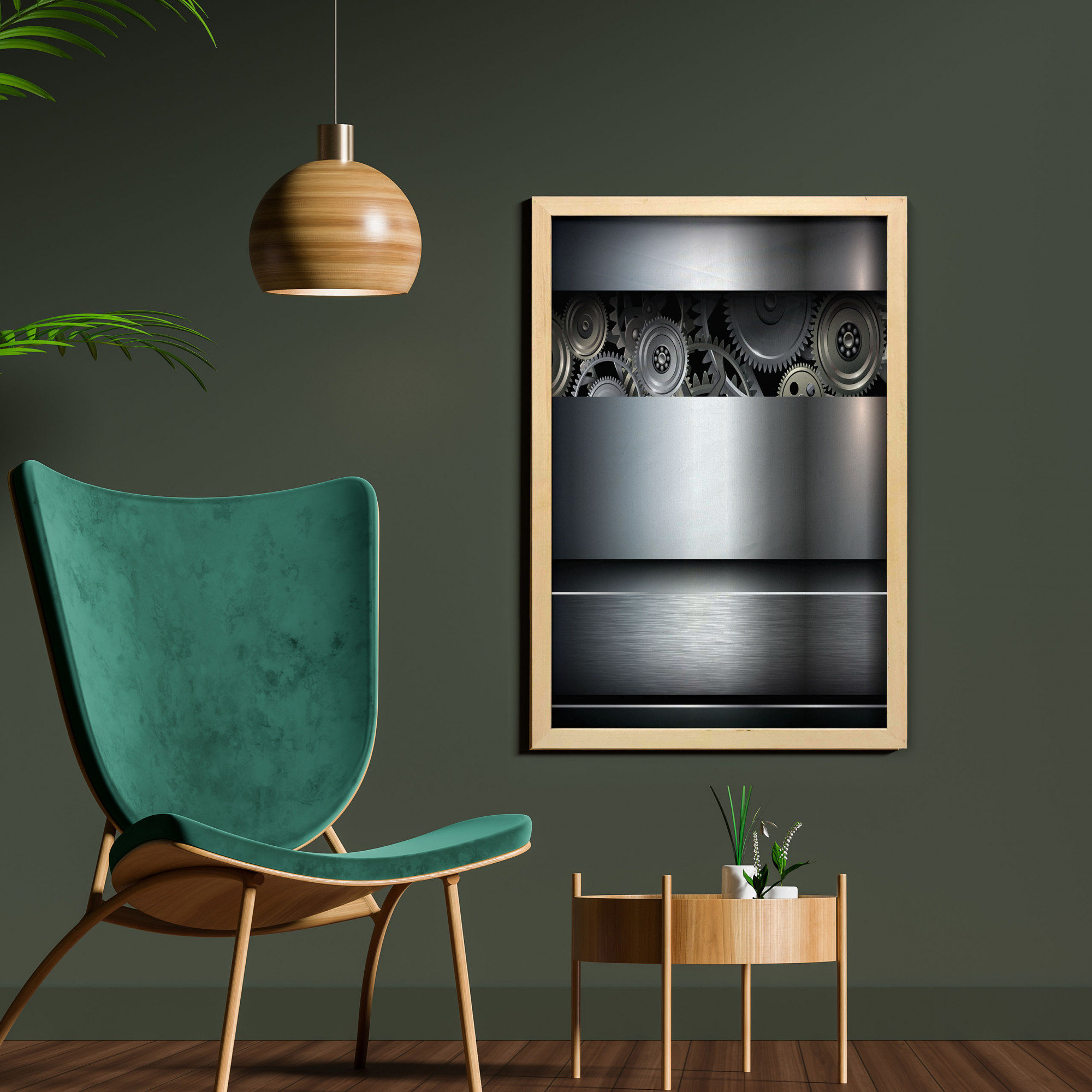 East Urban Home Technological Gears Robotic Future Imagination Clockwork  Science Modern - Picture Frame Graphic Art | Wayfair