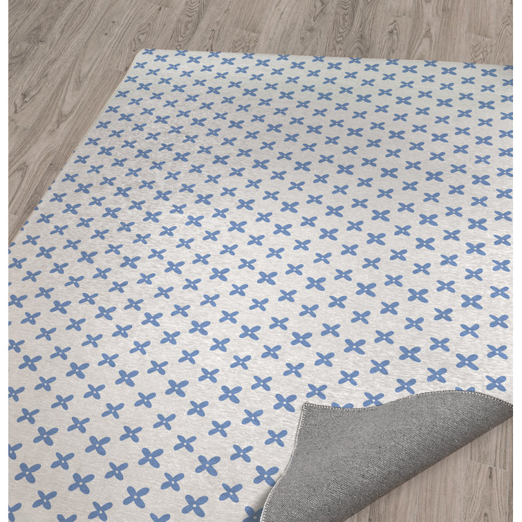 Charlton Home® Likins Performance Blue/Periwinkle Rug | Wayfair