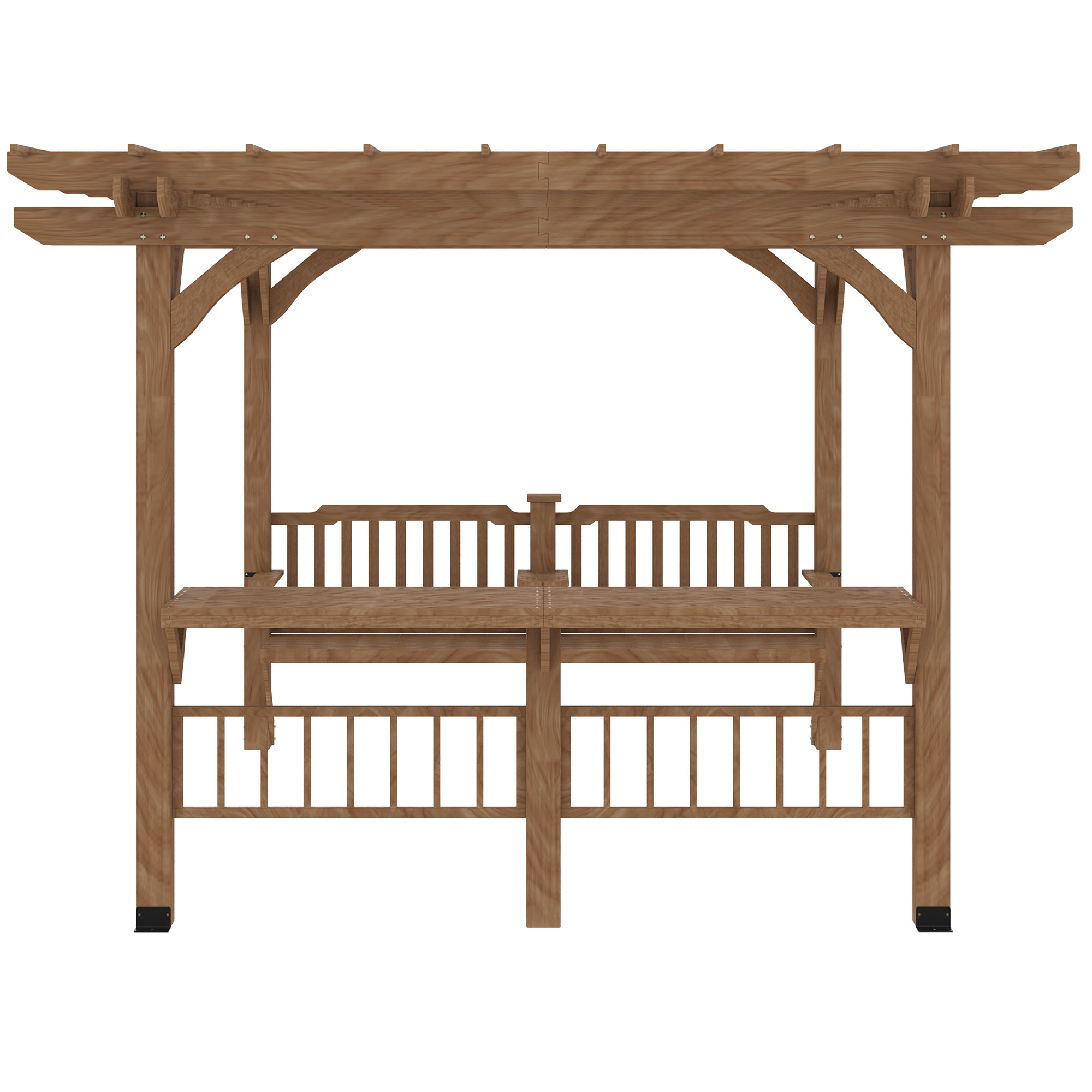 Outsunny 14 Ft. W x 10 Ft. D Wood Grill Gazebo Wayfair