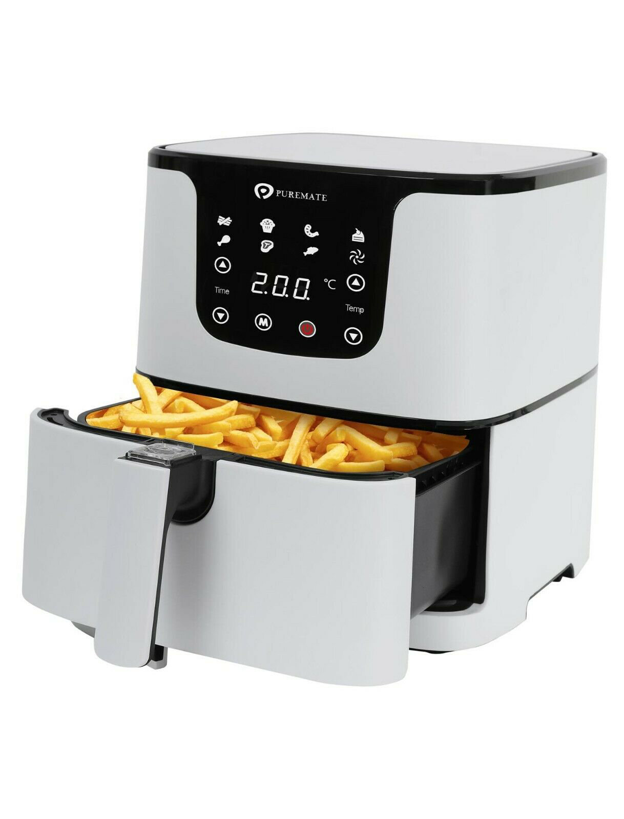 PureMate 5.5 L Digital Air Fryer with Timer and Low Fat Oil Free
