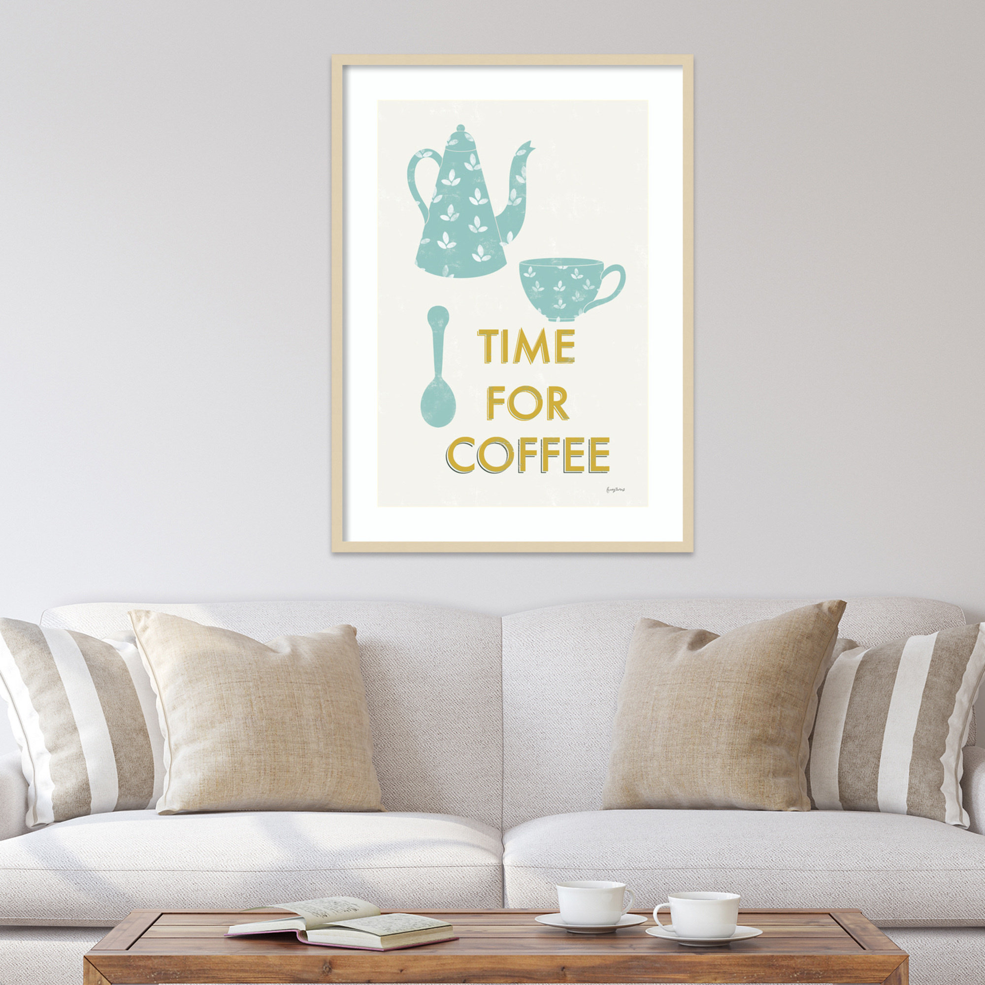 Amanti Art Retro Kitchen Coffee III by Becky Thorns Wood Framed Wall