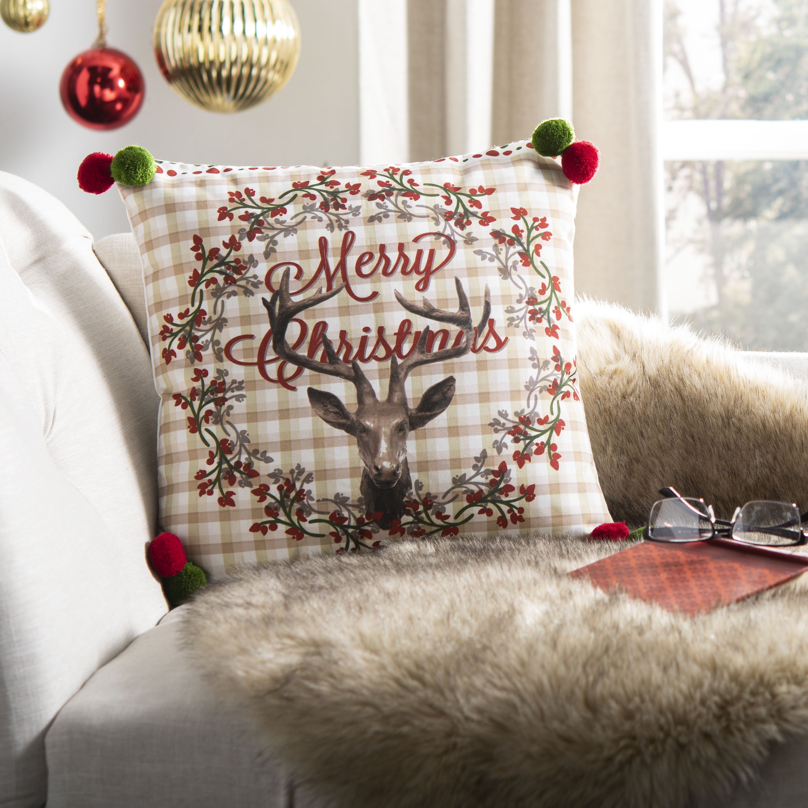 The Holiday Aisle® Paul Plaid Throw Pillow Wayfair