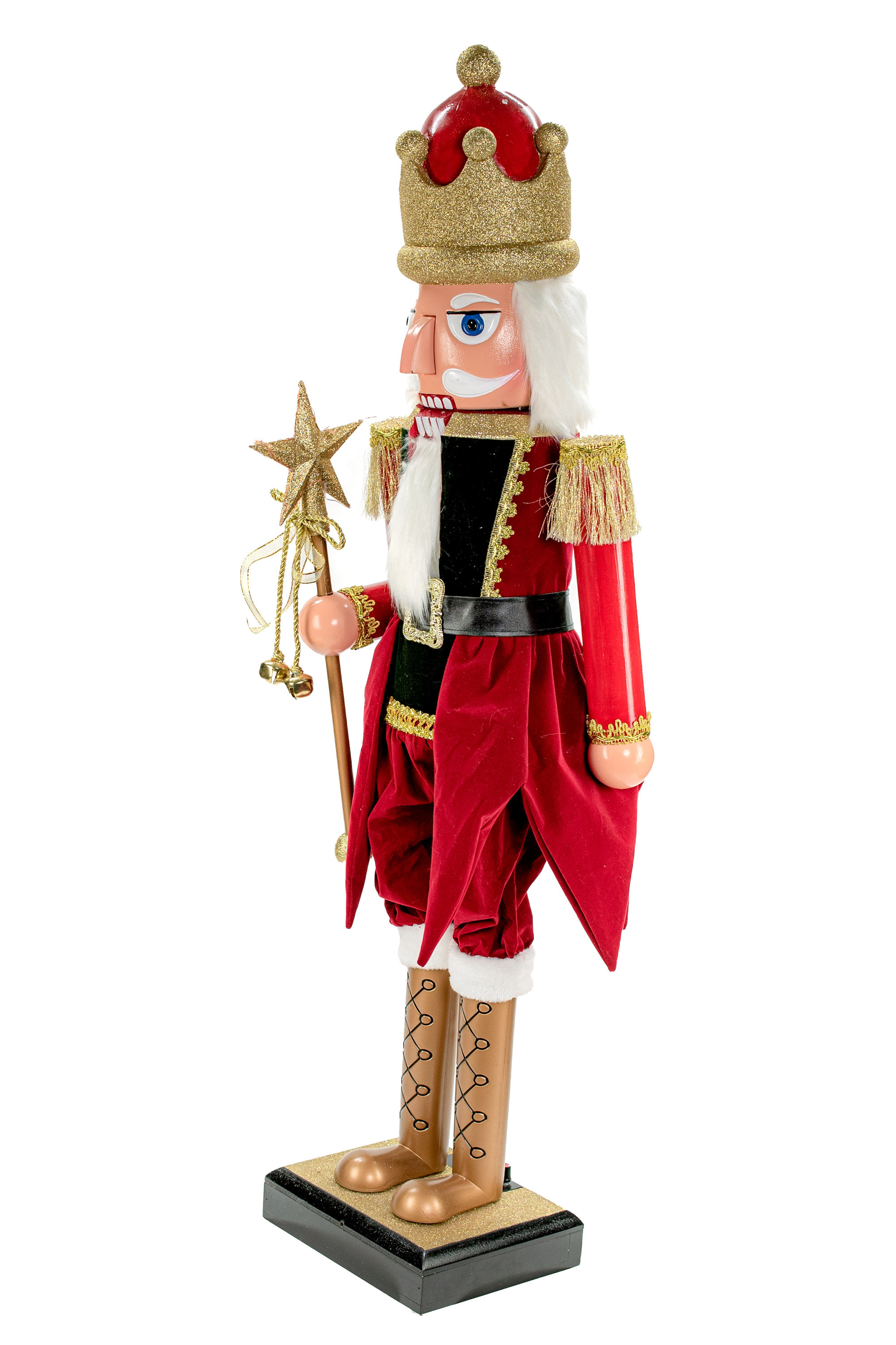 The Holiday Aisle® Standing Musical Animated Nutcracker Singing Jingle