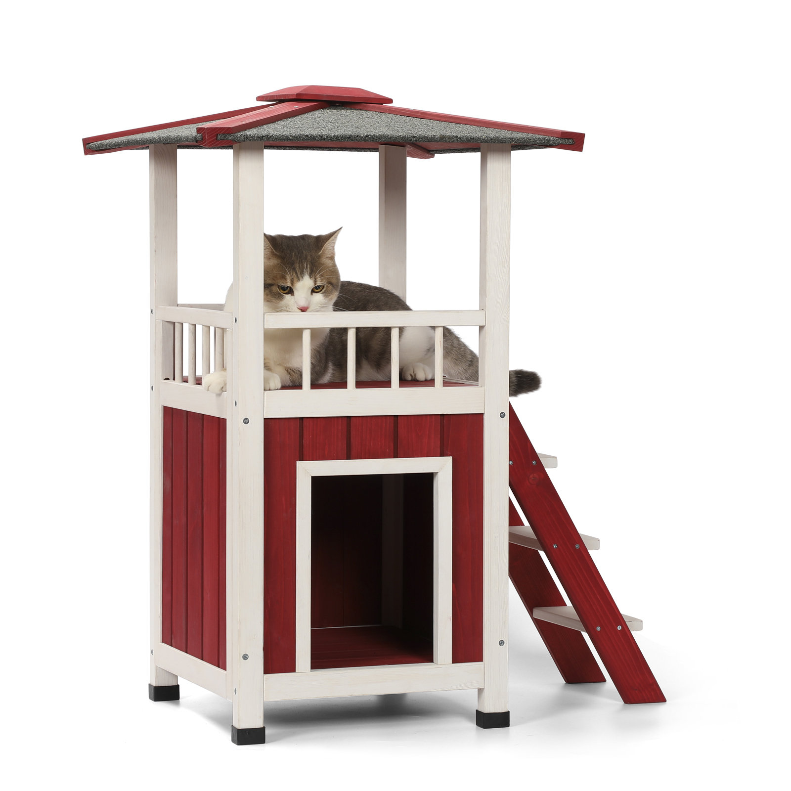 Tucker Murphy Pet™ Chootu Tucker Murphy Pet™ Outdoor Cat House | Wayfair