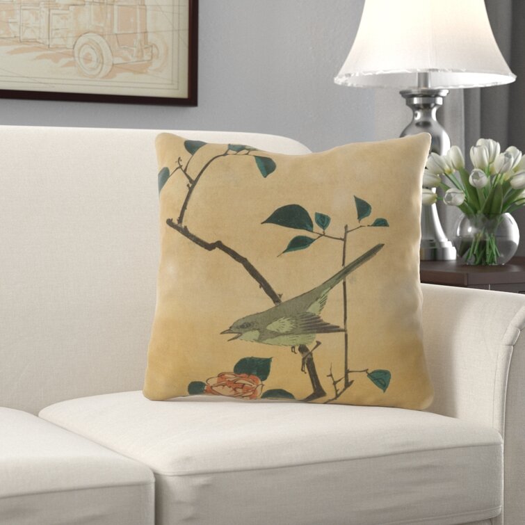 Charlton Home® Angulo Floral Indoor/Outdoor Throw Pillow | Wayfair