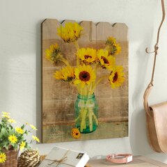 sunflowers count your blessings country kitchen wooden wall decor sign fall 