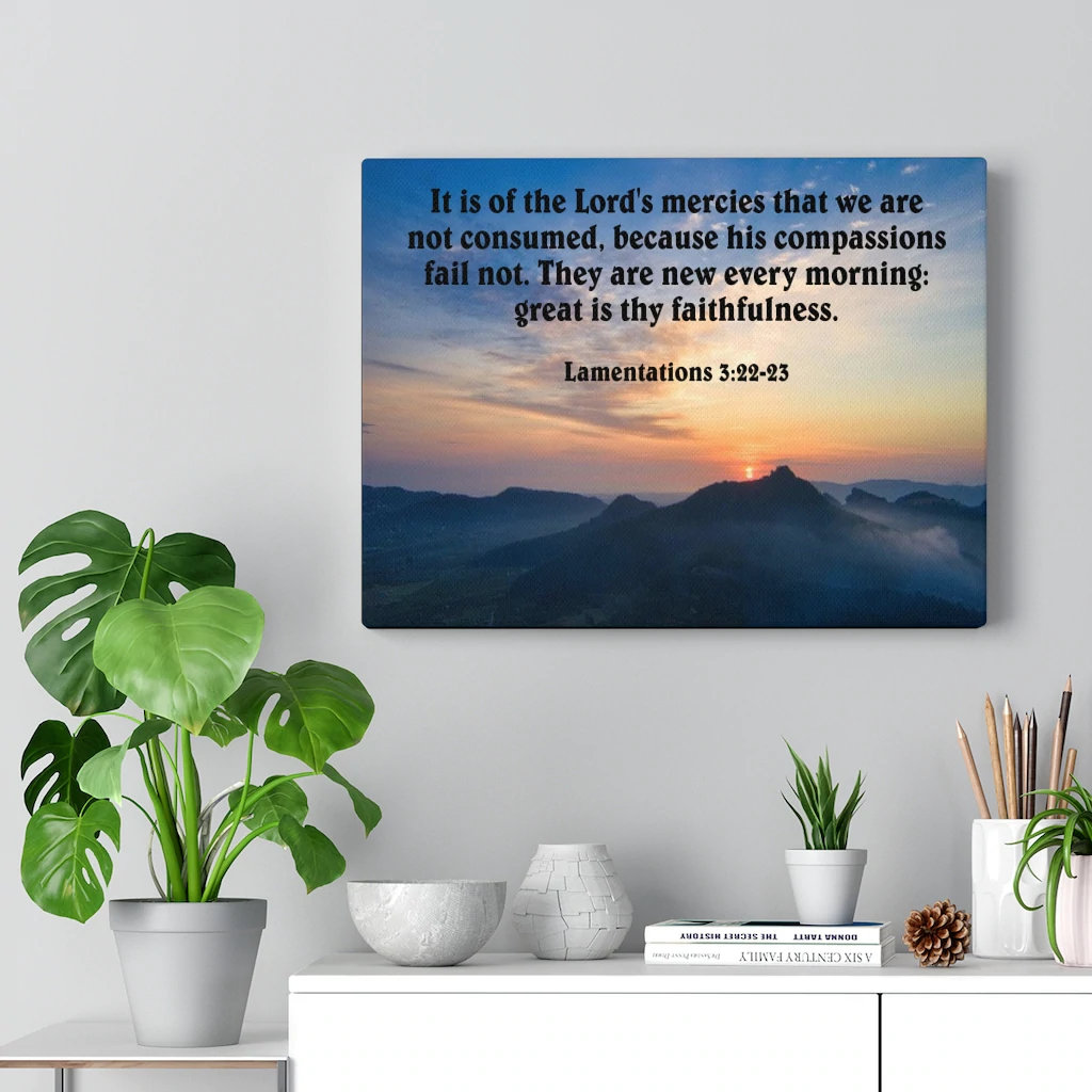 Trinx Great Is Thy Faithfulness Lamentations 3 22 23 Kjv Wall Art Trinx Great Is Thy Faithfulness Lamentations 3 22 23 Kjv Wall Art