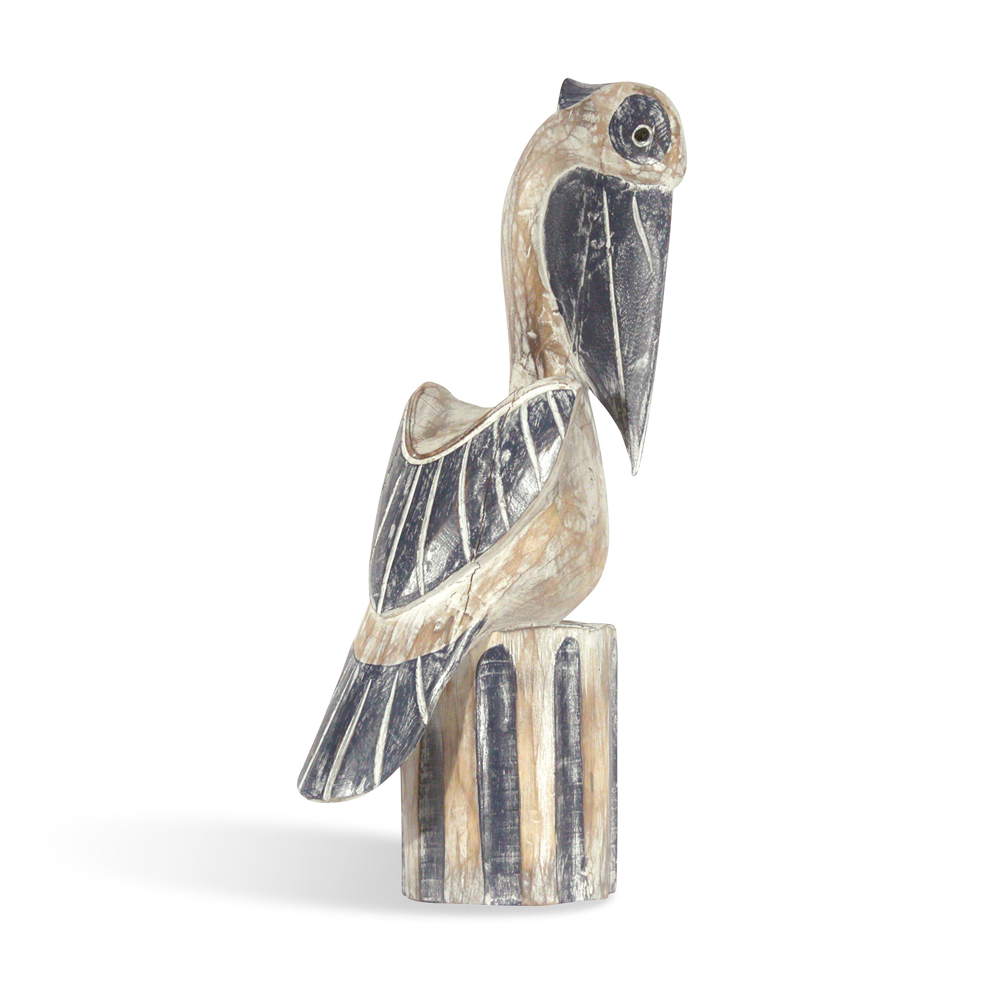 Ibolili Wood Pelican Sculpture & Reviews | Wayfair