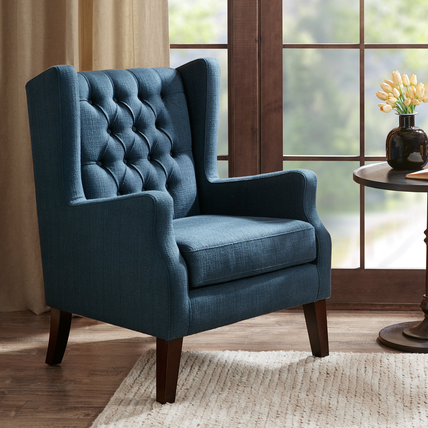 Three Posts™ Allis Upholstered Wingback Chair & Reviews Wayfair