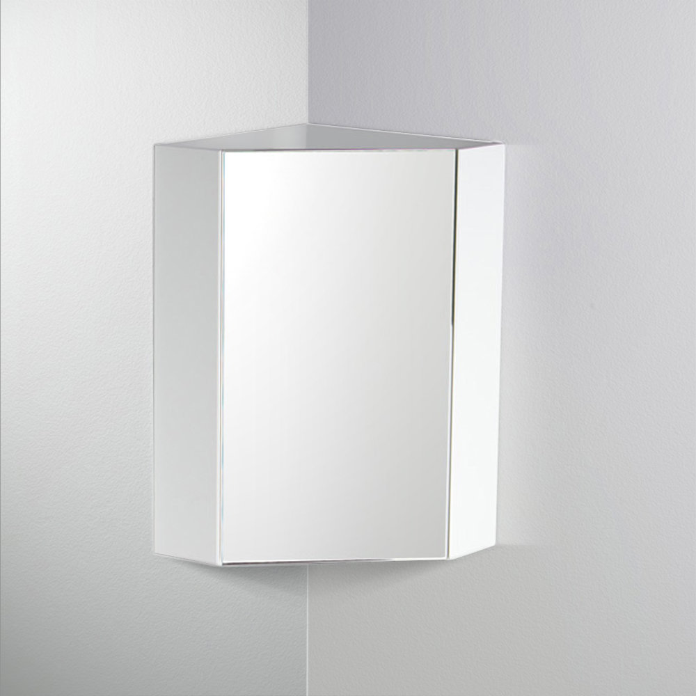 Fresca 14'' W 23.5'' H Corner Mount Framed Medicine with Mirror