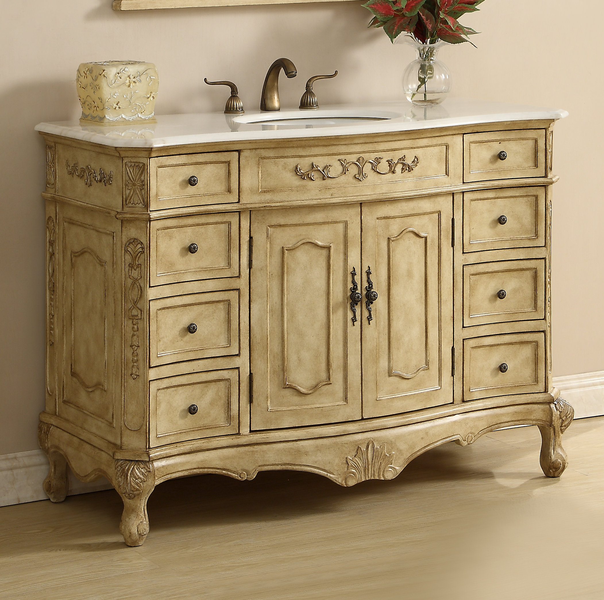 Laurel Foundry Modern Farmhouse Halethorpe 48'' Freestanding Single