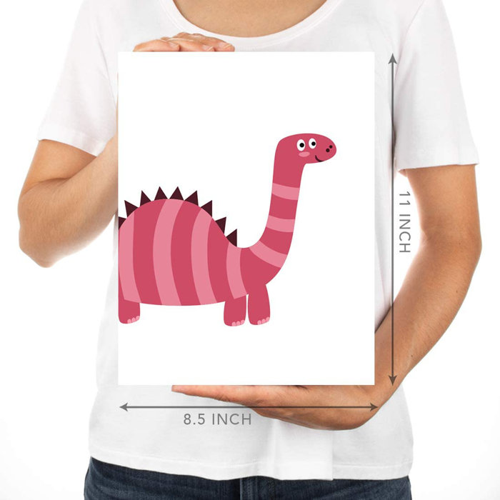 Harriet Bee Destry Colorful Dinosaurs Alphabet Numbers 6-Piece Set ...