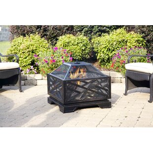 Telvin 26'' H x 26'' W Steel Wood Burning Outdoor Fire Pit with Lid