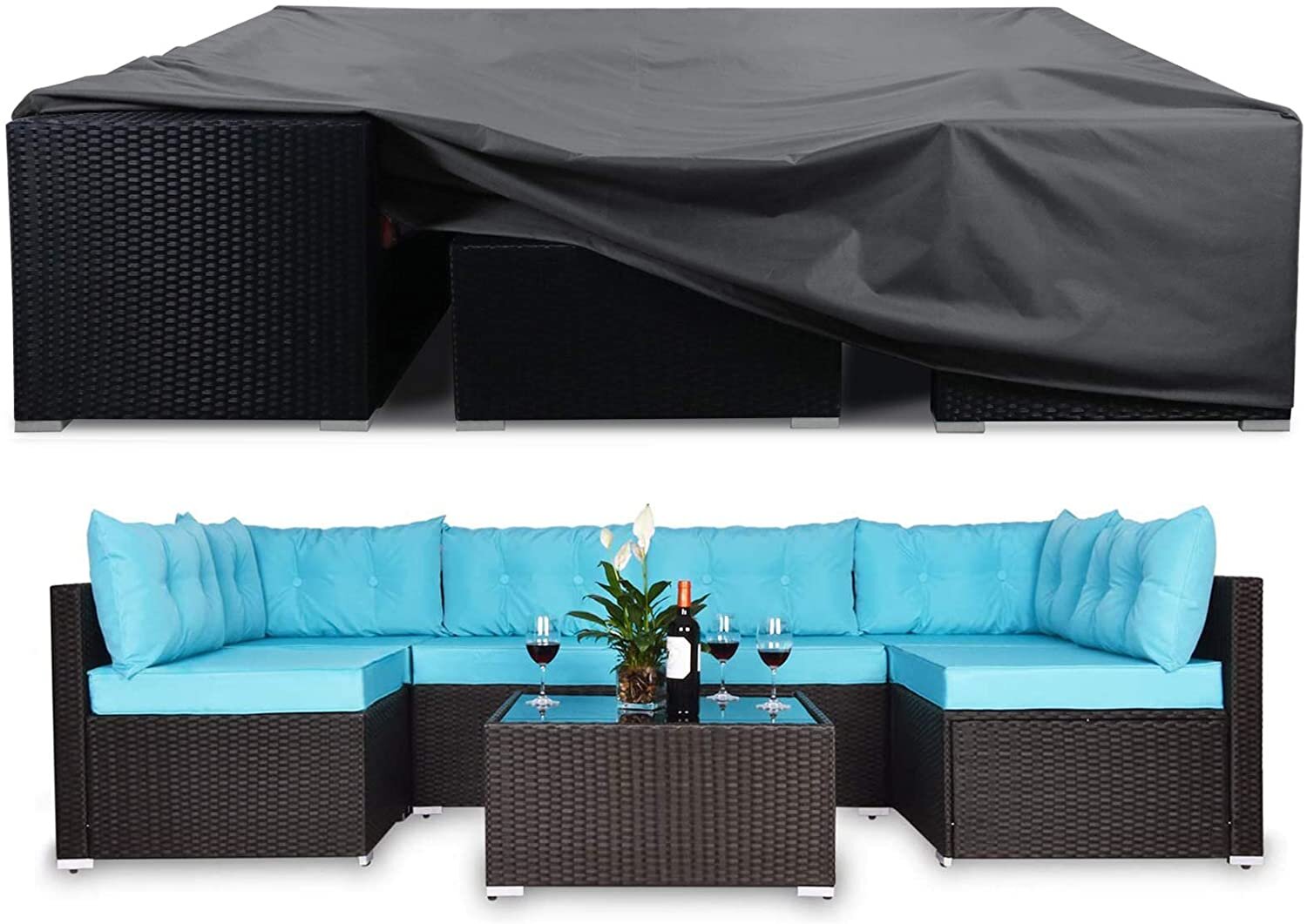 Waterproof Sofa Cover Chair Couch Patio Chair Cover Outdoor Furniture Protector 