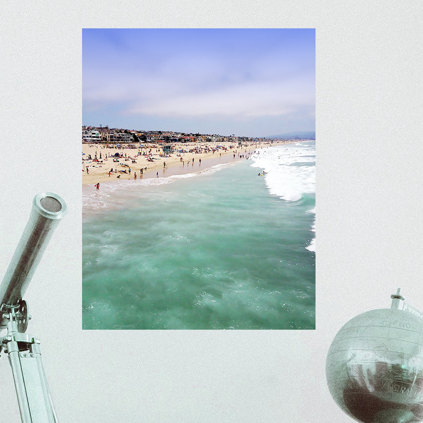 ArtVerse SoCal Beach Scene Wall Decal Wayfair