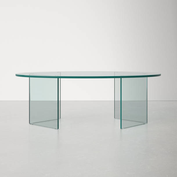 Rosdorf Park Brunswick 24'' Tall Glass Pedestal End Table & Reviews ...