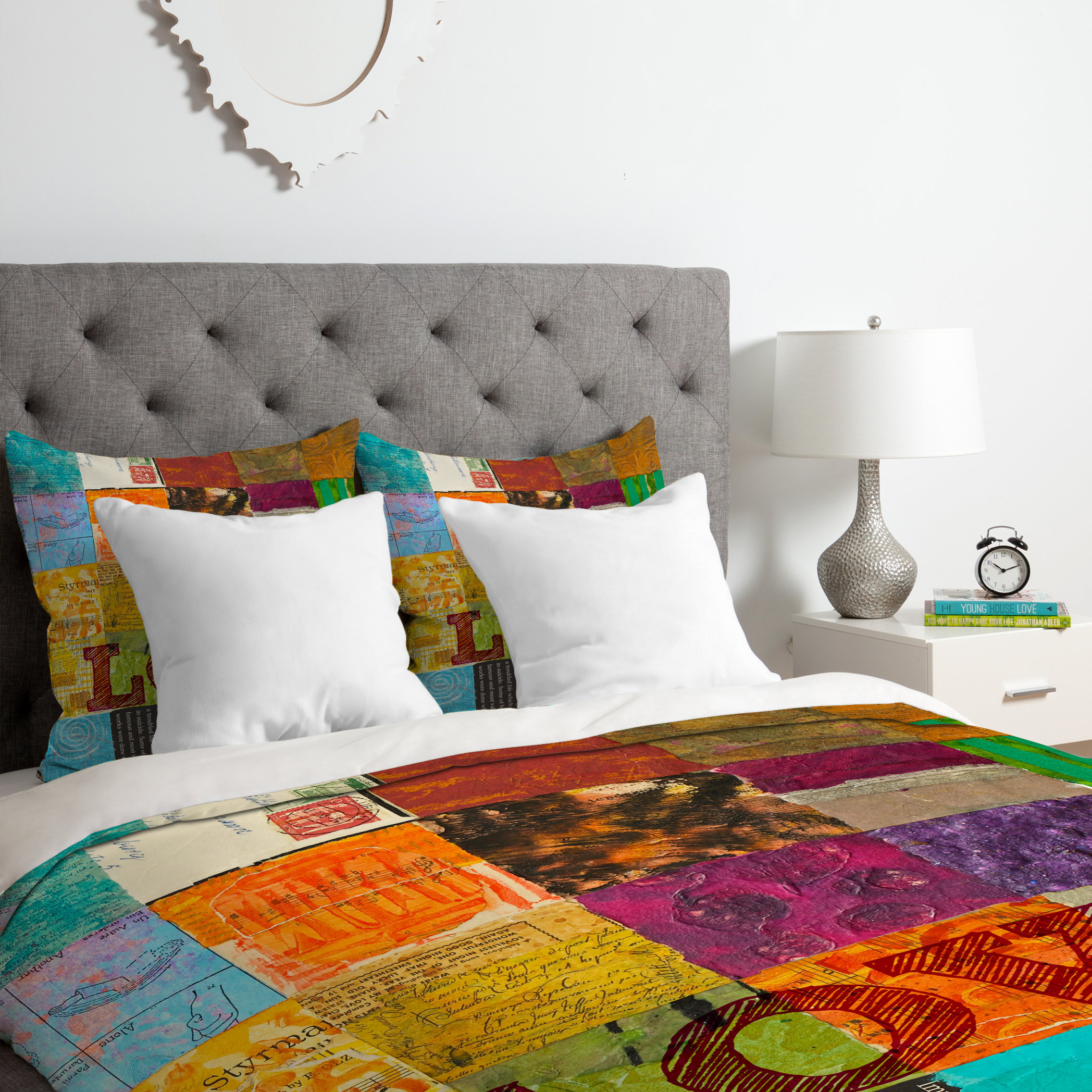 East Urban Home Red/Orange/Purple Microfiber Duvet Cover Set & Reviews