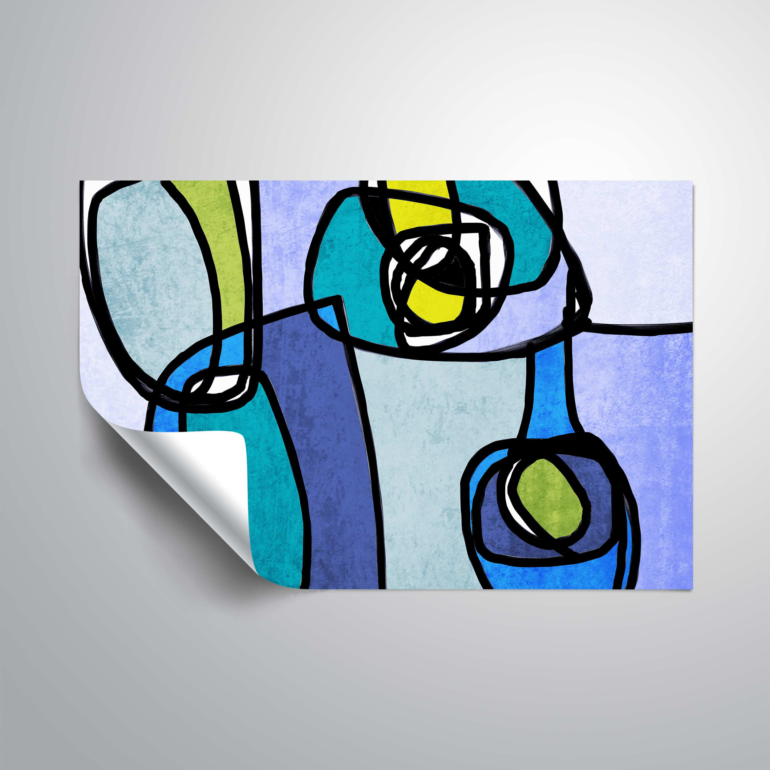 Wrought Studio Makris Vibrant Colorful Abstract Wall Mural Wayfair