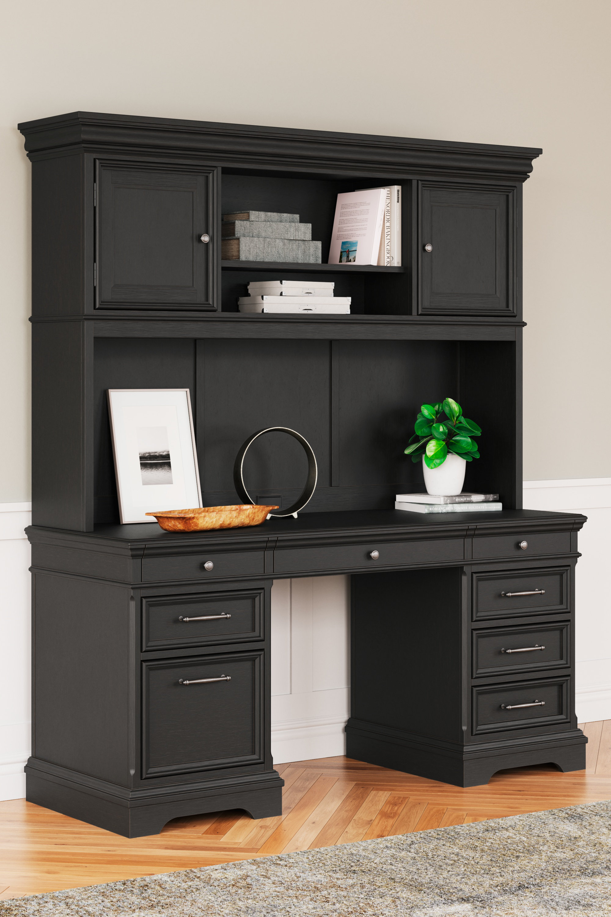 Signature Design by Ashley Beckincreek Credenza Desk with Hutch Wayfair