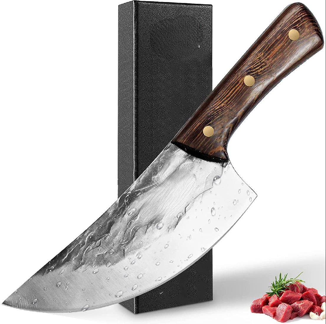 Orchids Aquae Chinese Chef''s Knife For Slicing Meat And Vegetables