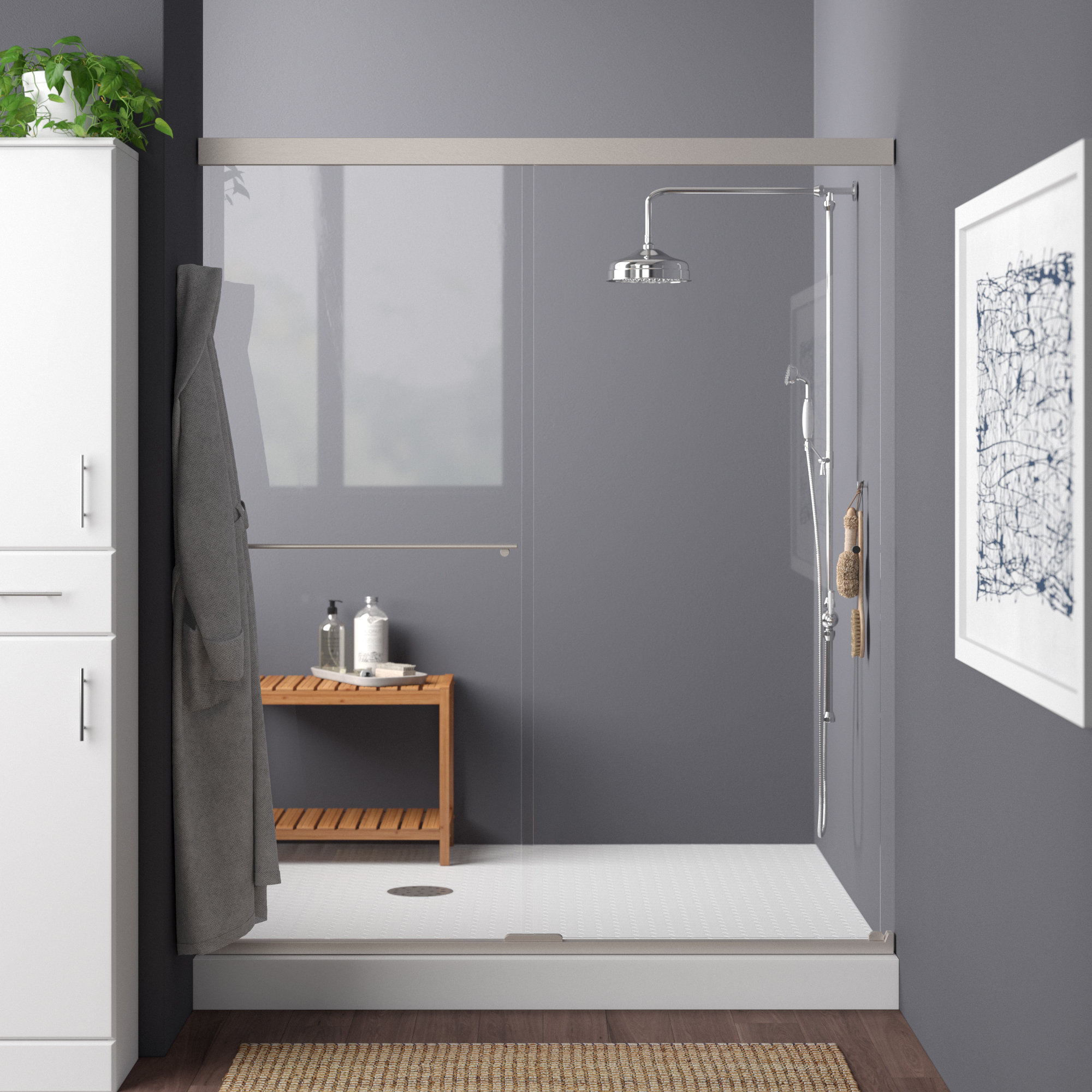 K707200LABZ,BNK,SHP Kohler Revel 59.62'' x 70'' Double Sliding
