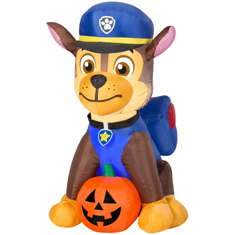 Chase & Rubble Decorative Hanging Rustic Wood Paw Patrol Halloween Marshal 