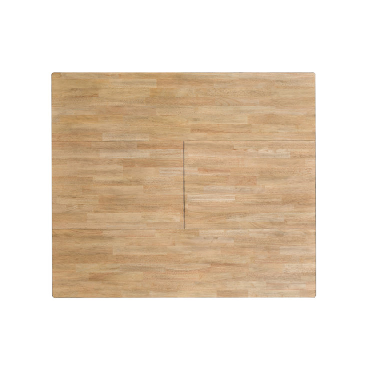 Lindsey Farm 46" Gray and Sandstone Rubberwood Kitchen Island