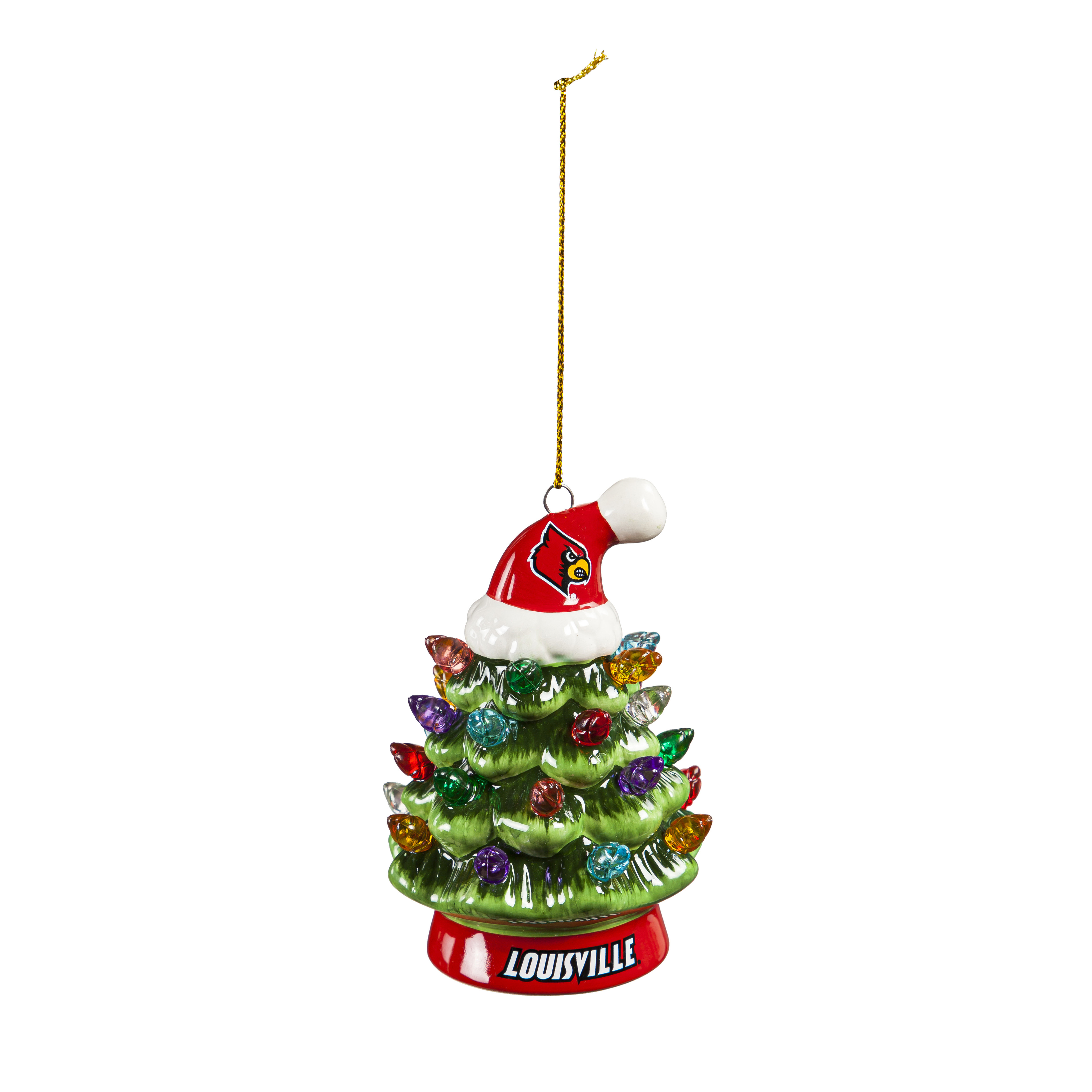 Evergreen Enterprises, Inc. 4" LED Ceramic Christmas Tree Ornament With