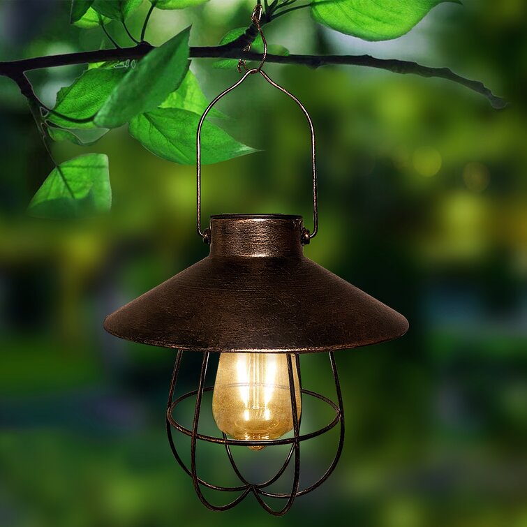 Vintage Solar Lantern Lamp Outdoor Hanging Waterproof Outdoor Lights for Yard