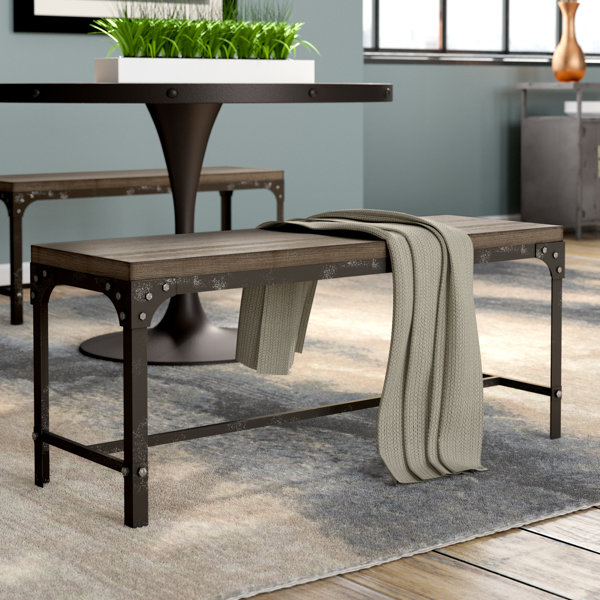 Galvanized-metal-bench | Wayfair