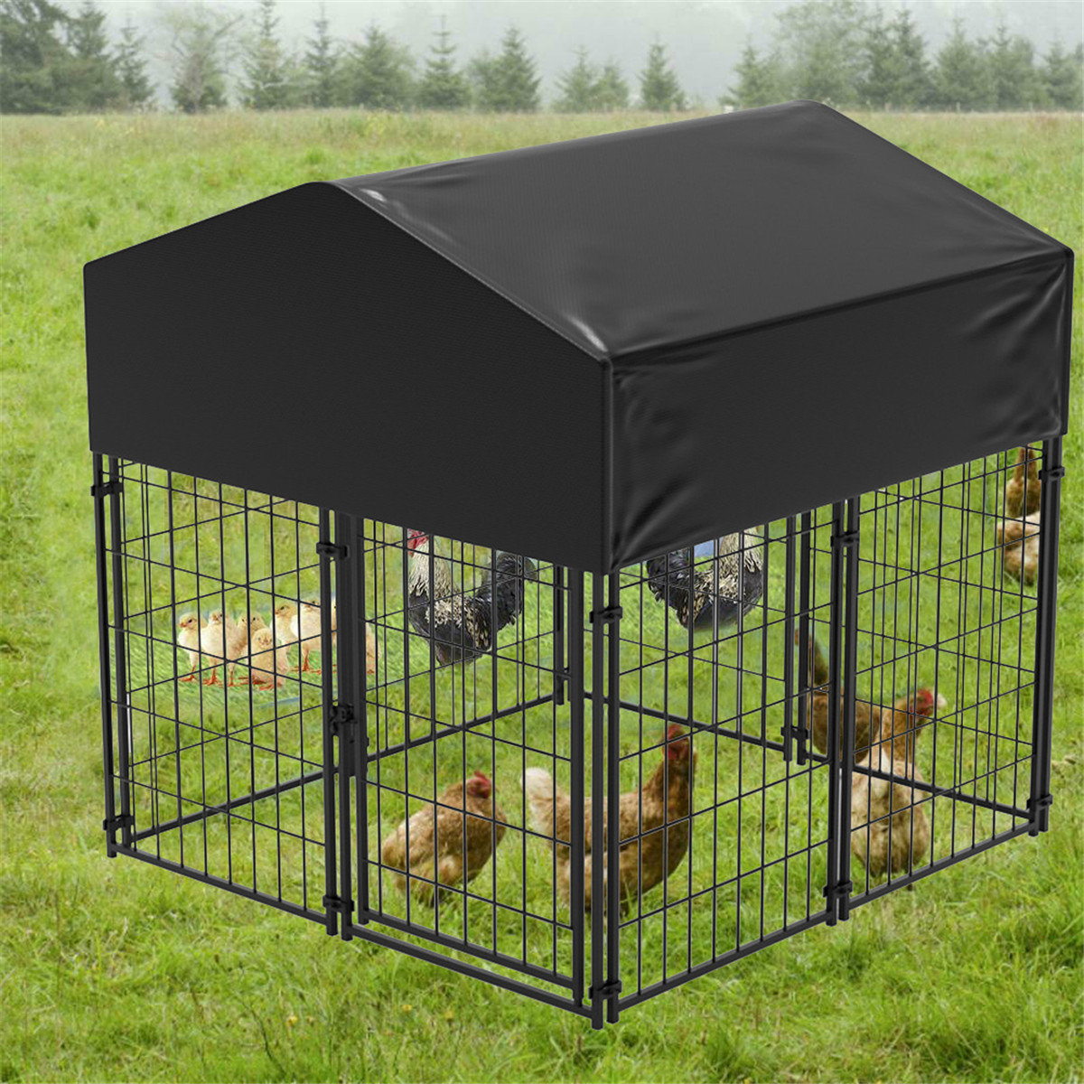 BingoPaw Heavy Duty Roof Cover Dog Pen Wayfair