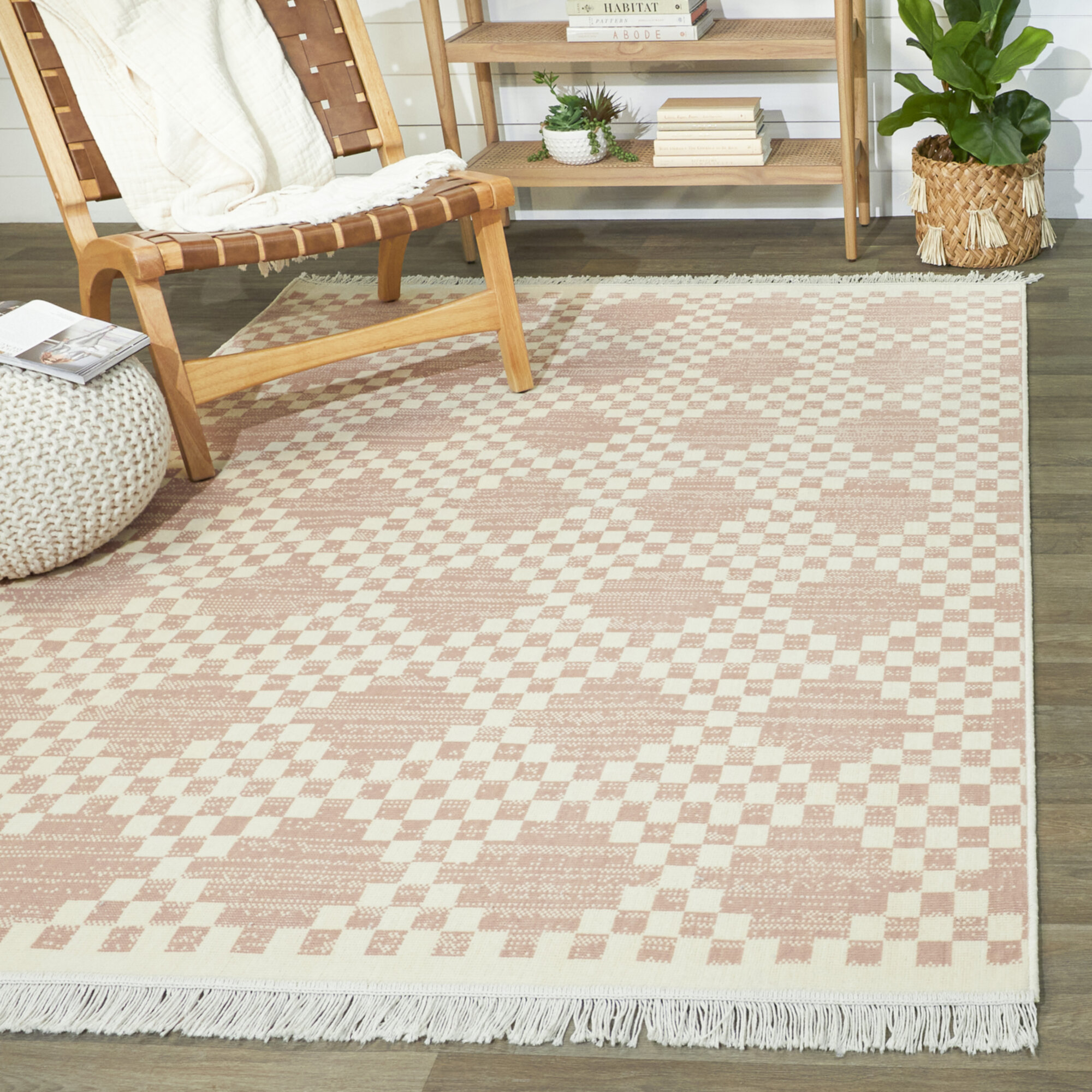 Foundry Select Shali Geometric Stripe Recycled Area Rug Wayfair