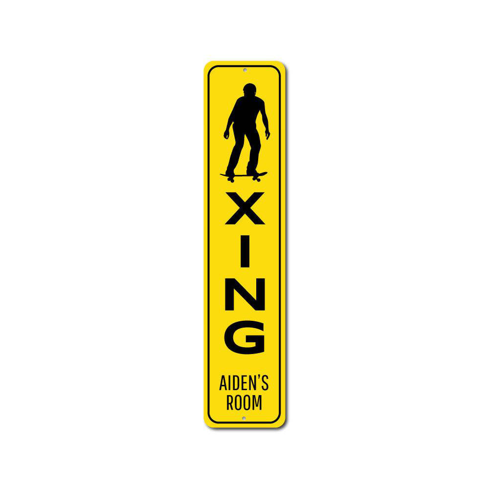 Lizton Sign Shop, Inc Skateboarder Crossing Custom Aluminum Sign Wayfair