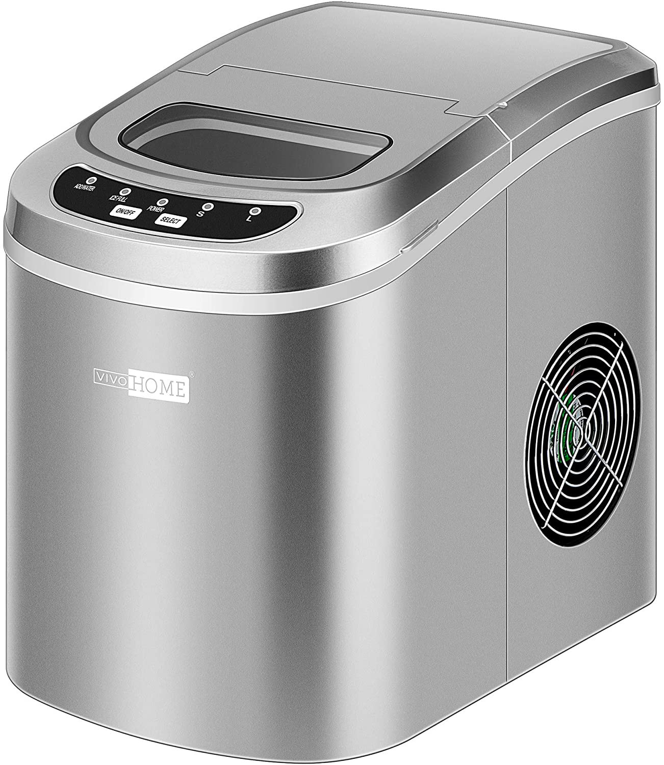Vivohome 26 Lb. lb. Daily Production Bullet Clear Ice Portable Ice