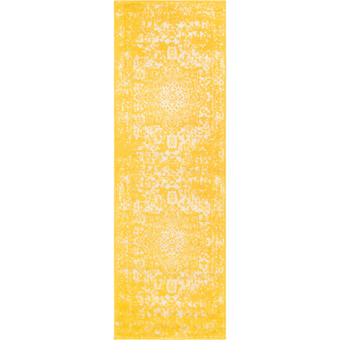 Bungalow Rose Reine Performance Yellow Rug & Reviews | Wayfair