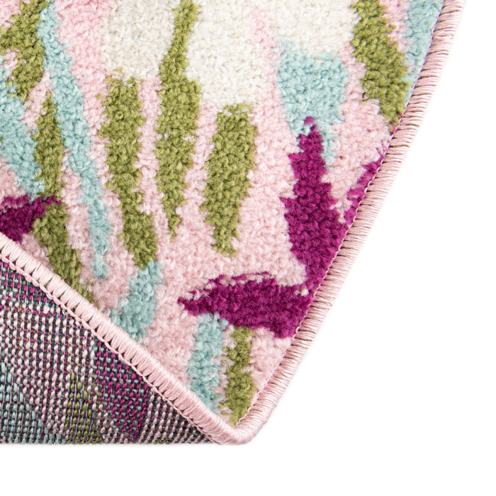 Andover Mills™ Holle Performance Pink Rug & Reviews | Wayfair