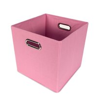 Pillowfort Pink 13" X 13" X 13" Storage Bins Fits 13" Cube Organizers Set of 2 