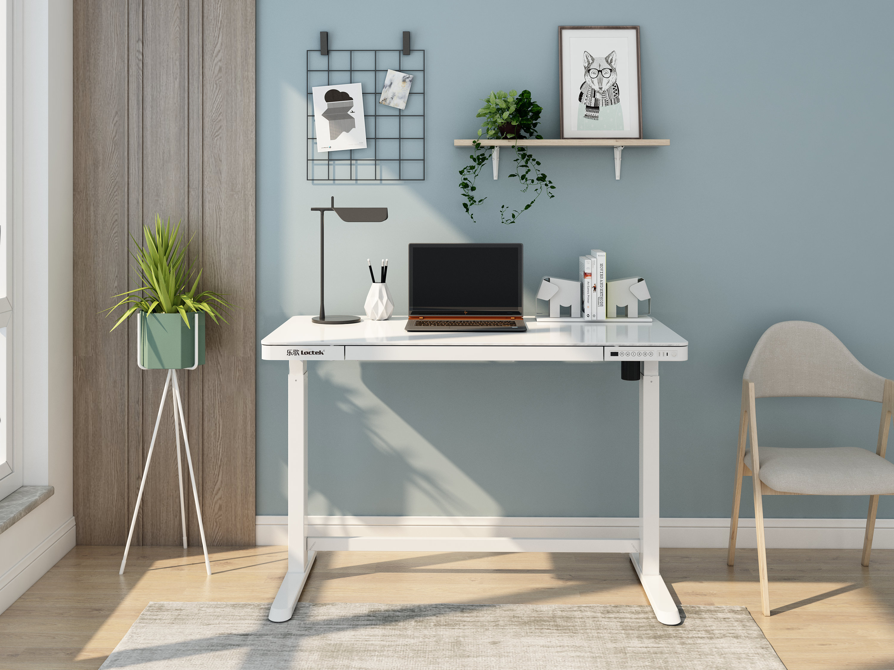 17 Stories Avra Height Adjustable Standing Desk Wayfair.co.uk