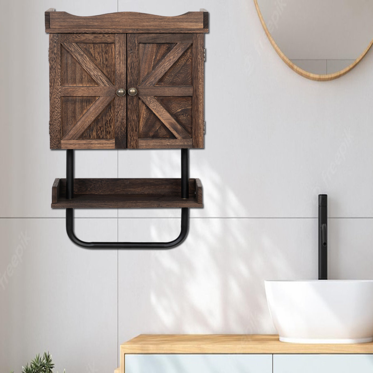 Williston Damarius Solid Wood Wall Mounted Bathroom Wayfair