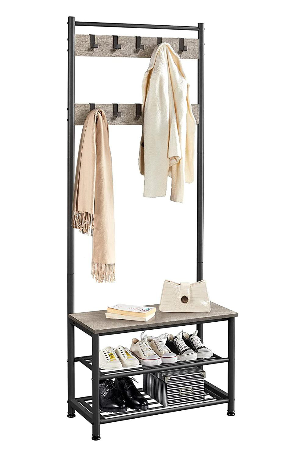 17 Stories 28.5'' Wide Hall Tree Wayfair