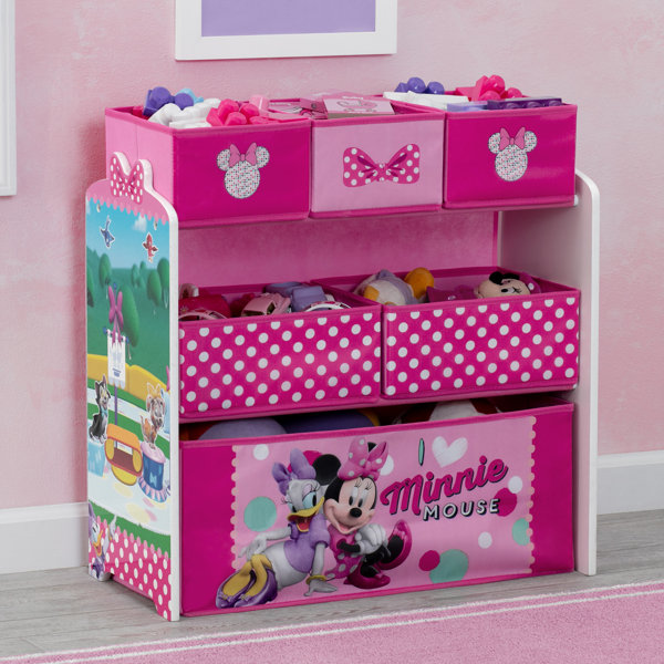 Disney Minnie Girls Bedroom Pop Up Folding Car Organizer Toy Storage Basket S94 